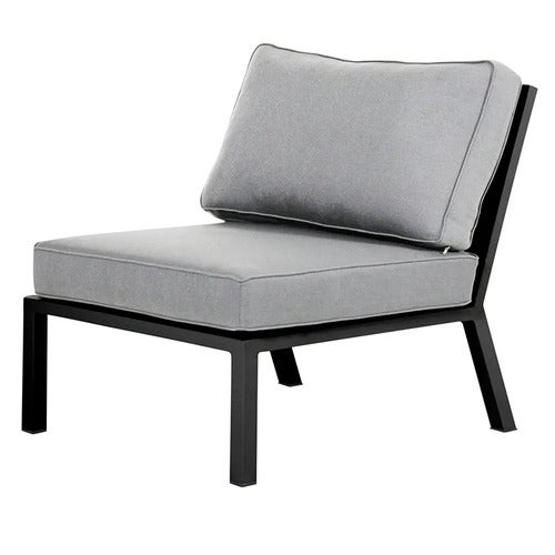 Belfort Midtseksjon   inkludert puter svart / Peral Grey