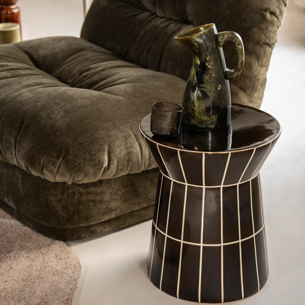TileTastic 2 sidebord- brown 38x38x45 cm