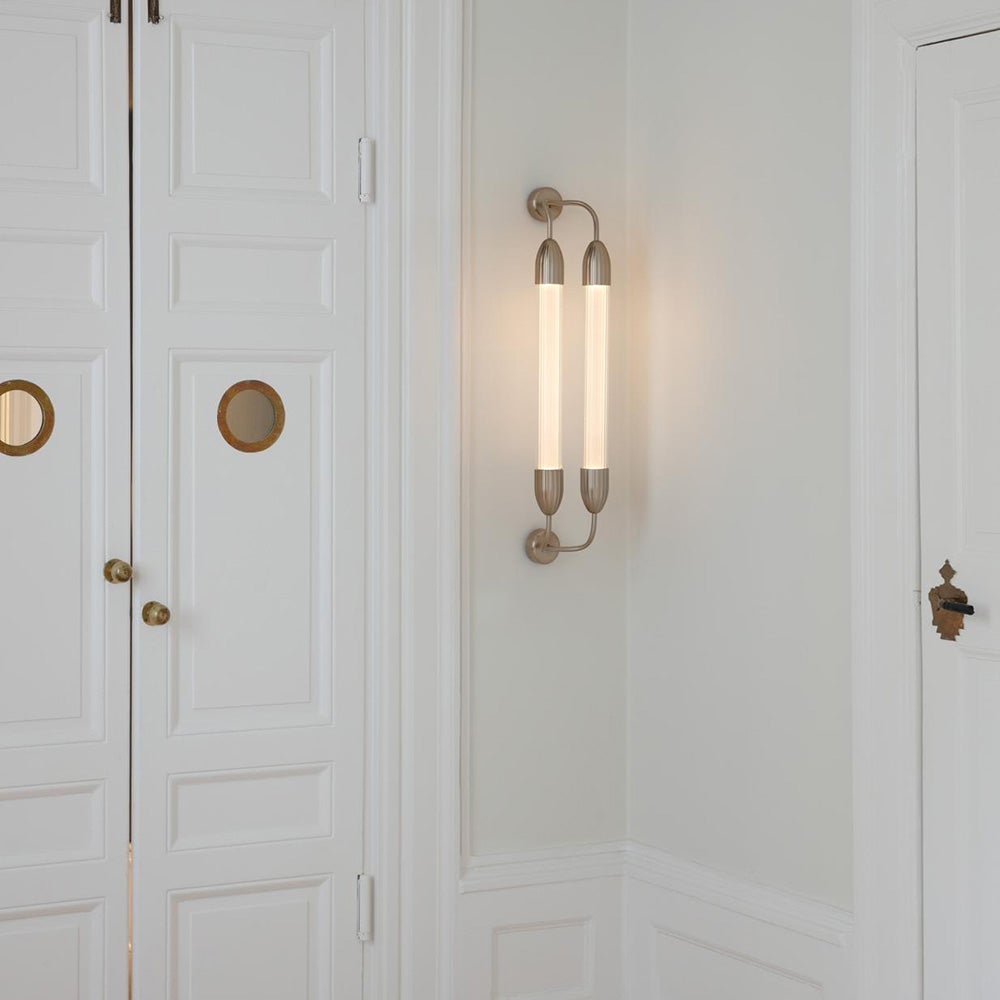 Lemon Squeeze vegglampe dobbel 77 cm messing