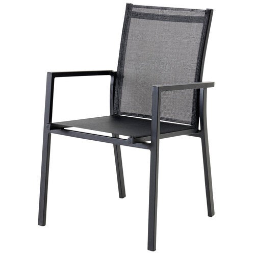 Avanti stablestol svart/antrasitt aluminium/textilene Brafab 