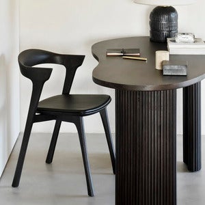 Bok Spisestol Brun eik/Brown leather