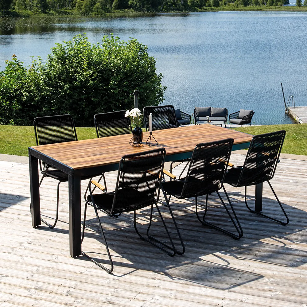 Bois spisestol svart 2-pakning 