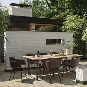 70/70 Spisebord 225x90 cm Sapele Mahogany/Anthracite Black