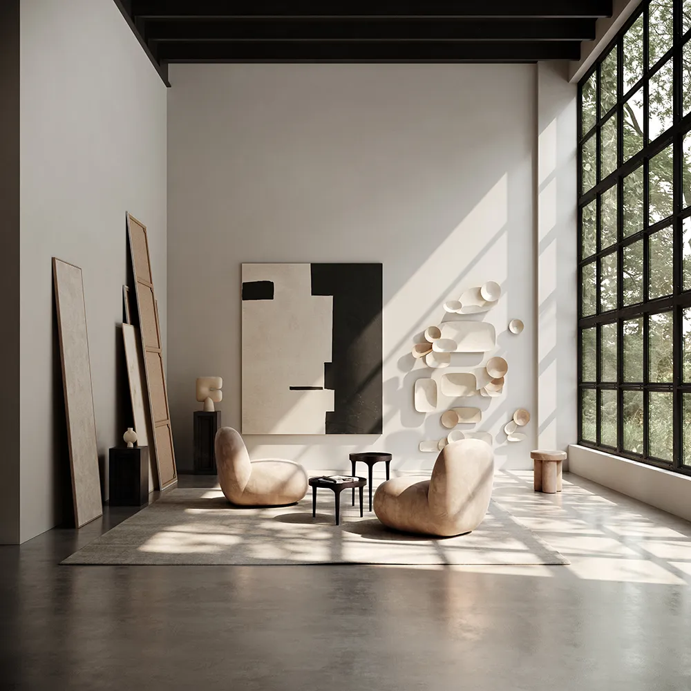 Toe Lenestol flat - Nubuck