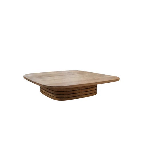 Mellow salongbordramme kvadratisk f/bordsskiva 144x144 cm Teak