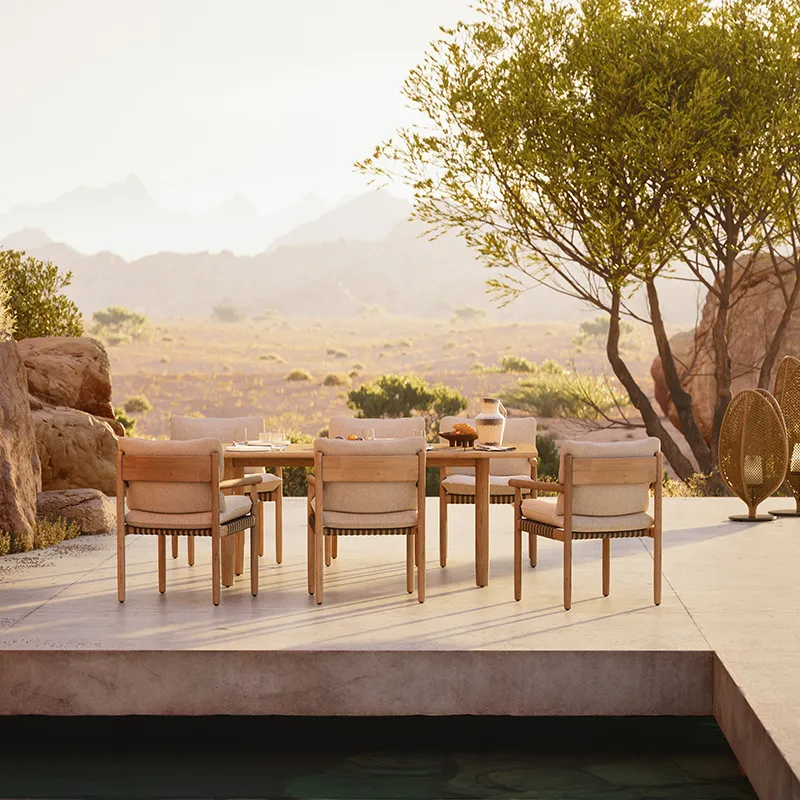 TIBBO spisebord 103 x 199 cm BQ1 teak 0205