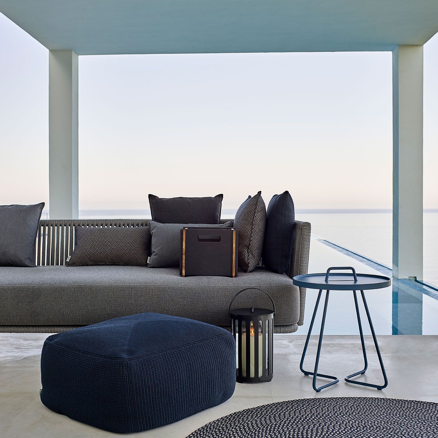 Divine Ornamental pute 32X52 grå 