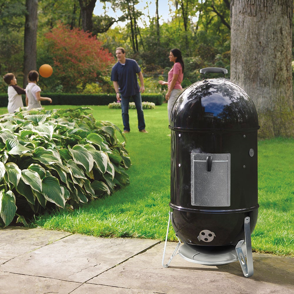 Smokey Mountain Cooker 47 cm svart støpejern Weber