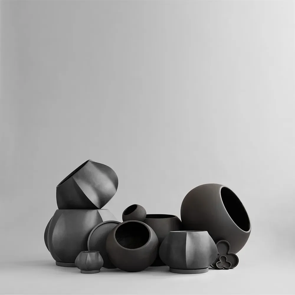 Arket krukke Medio - Dark Grey