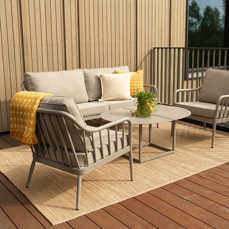 Coleville 3-sits soffa Khaki/Burlap Beige