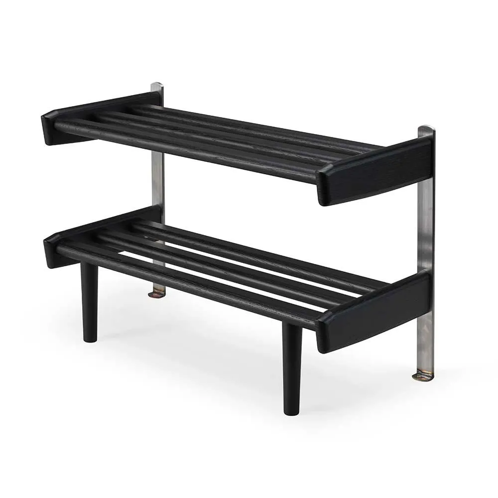 Meja Skohylle Gulv 59 cm Svartbeiset eik