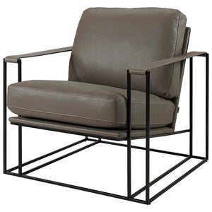 BELLAGIO skinn lenestol-Soft Taupe