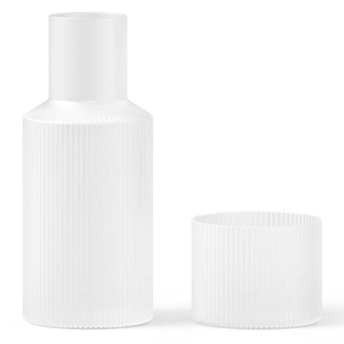 Ripple Karaffel med glass - Frosted