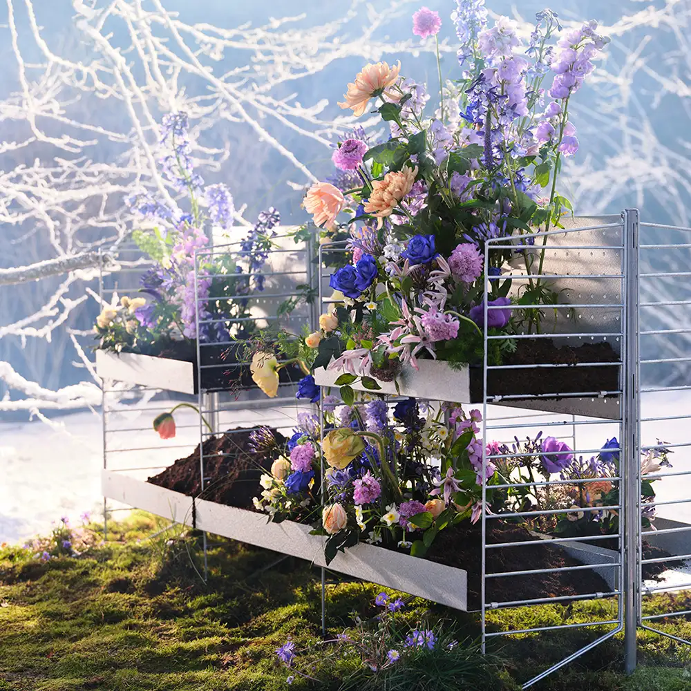 Sengegavl 85x30 cm Galvanisert