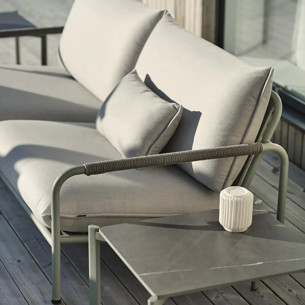 Lerberget 2,5-seter Sofa grønn / Ash Brafab