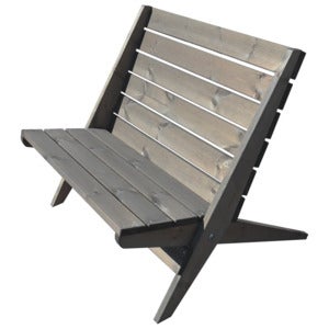 Double Granny Stol furu gråoljet 