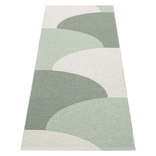 Hill teppe Army/Misty Mint/Fossil Grey 70 x 180cm