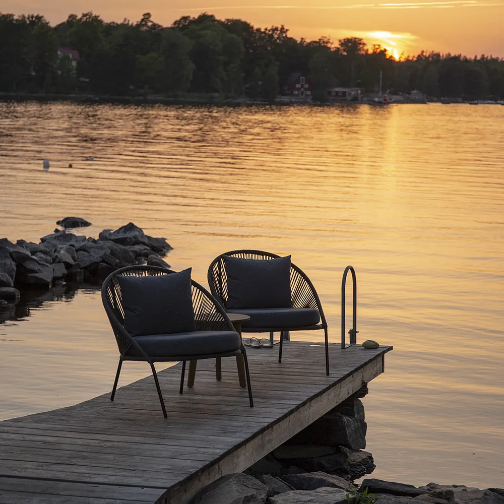 Lindos lenestol svart