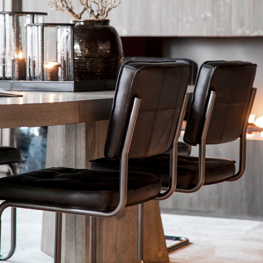 Carlos spisestol Black Artwood