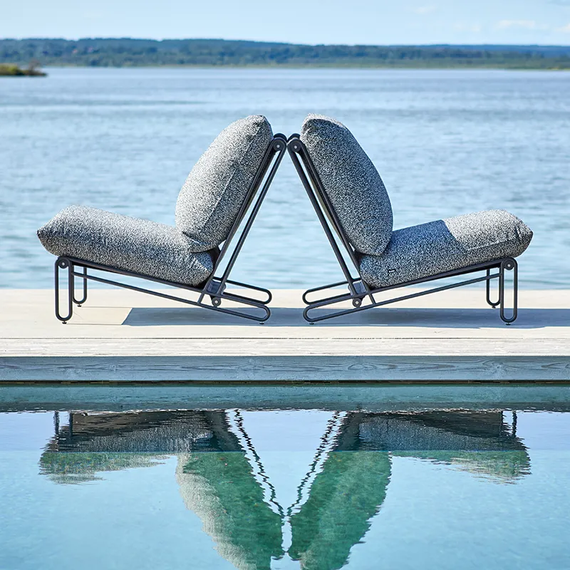 Blixt lenestol Svart / Teddy ant