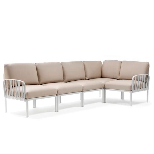 Komodo 5 hjørnesofa White - Canvas Sunbrella
