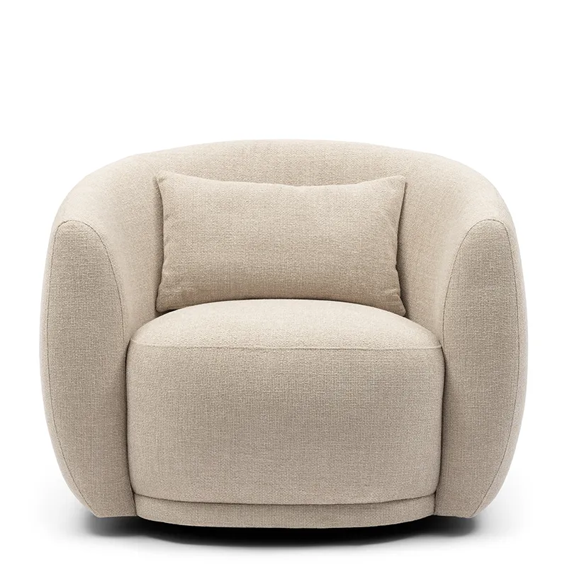 Roterende lenestol Leonardo Glossy Flax