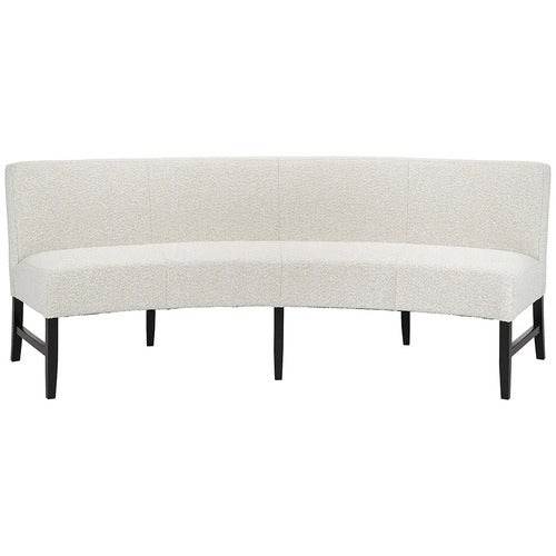 Giselle Spisesofa avrundet 240 cm Nobu bouclé krem 