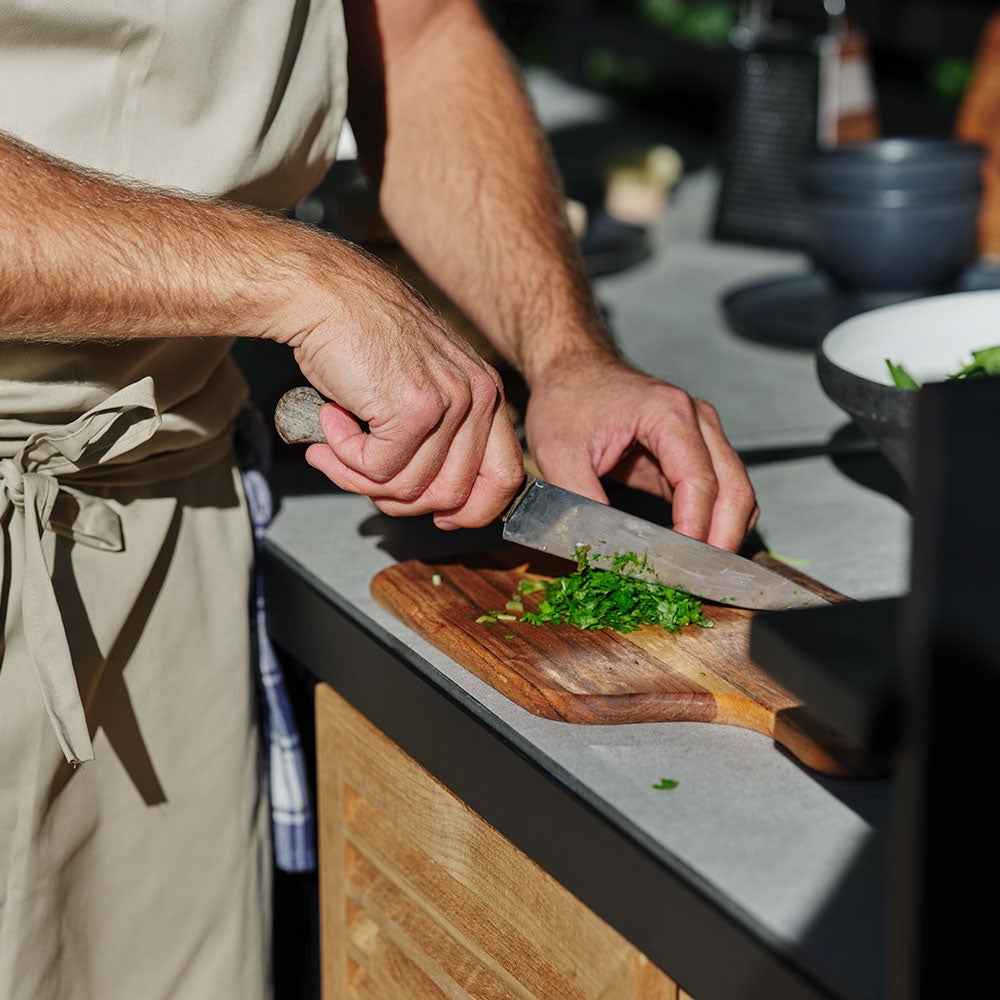 Fornax kjøkkendel stor svart/grå Brafab