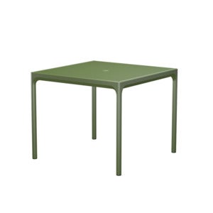 FOUR aluminiumsbord 90x90 cm olivengrønn