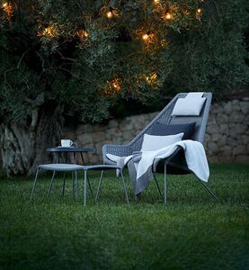 Breeze Lounge lenestol lysegrå 