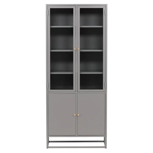 Bakal Vitrineskap Lysegrå