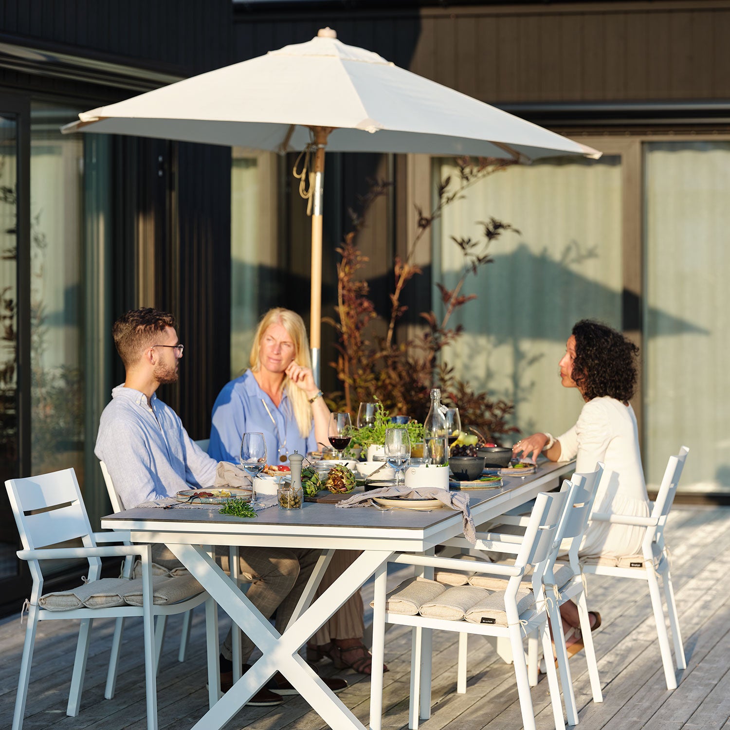 Delia karmstol hvit Brafab