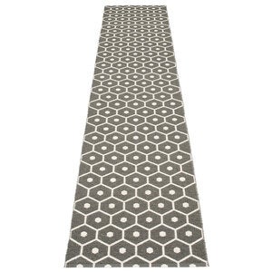 Honey matte 70x350 cm charcoal / vanilla 