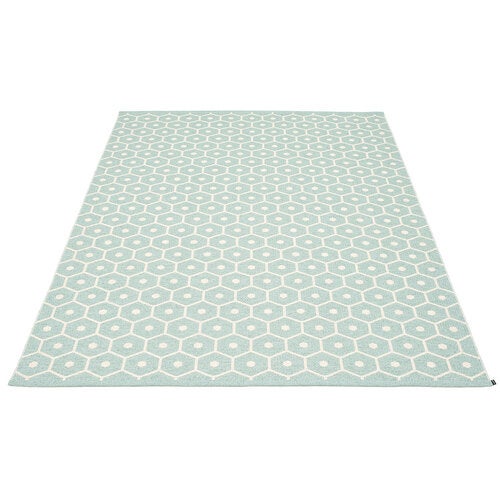 Honey matte 180x260 cm pale turquoise / vanilla 