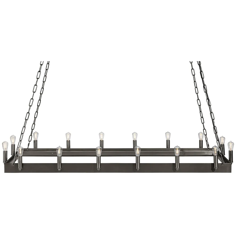 Taklampe Crown 148x48 Cm Jern
