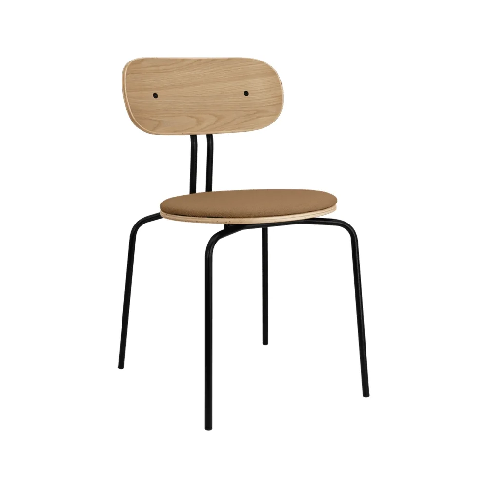 Curious spisestol eik/svart metall Sugar Brown