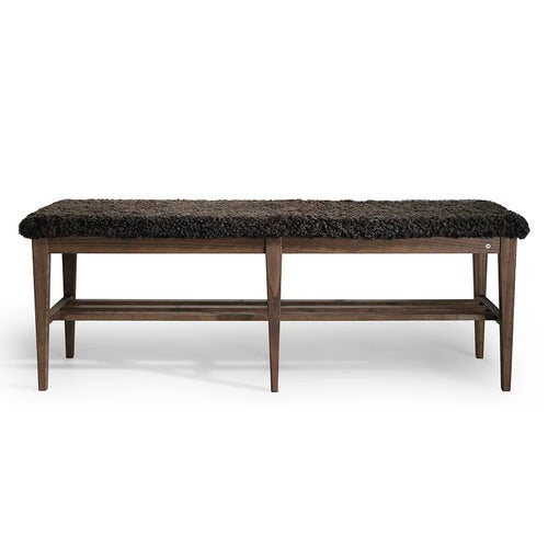 Nadja Bench 130 cm Brunoljet ask/safeskinn brun