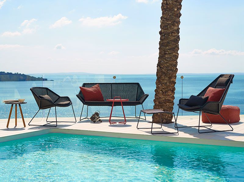 Breeze Lounge lænestol sort 