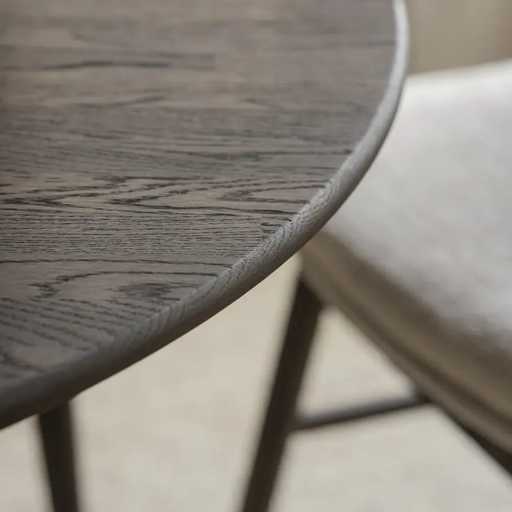 Tyler spisebord Ø120-165 cm brun eik