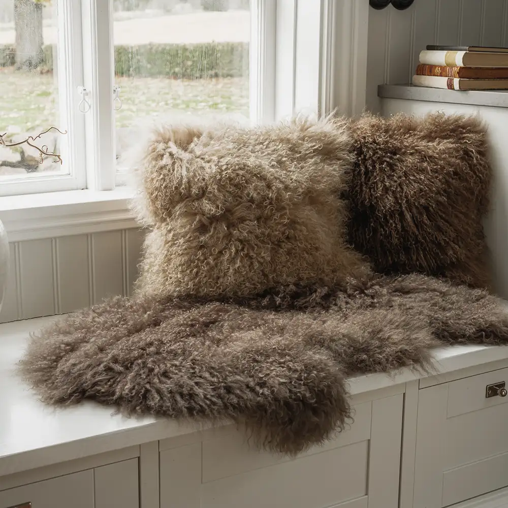 Shansi Putetrekk 40x40 cm Taupe