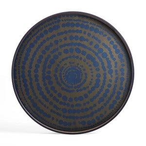 Beads trebrett Ø92 cm blå