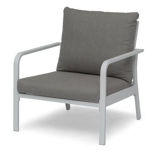 Hånger Lenestol Hvit/Grå