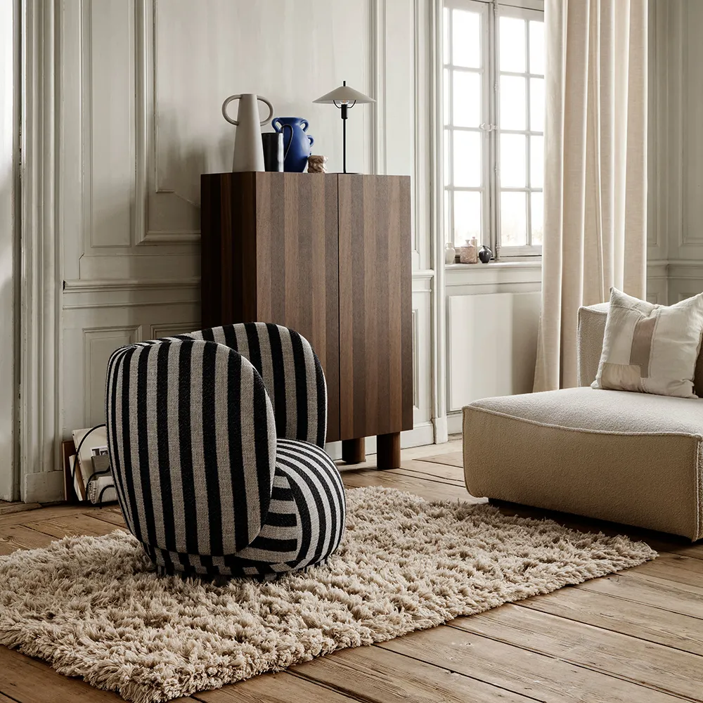 Rico Lounge Lenestol Louisiana - Sand/Black