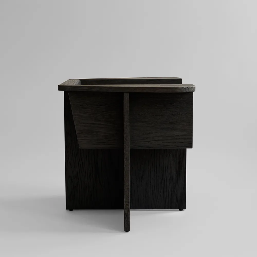 Brutus Lounge lenestol - Kaffe Sort Eik