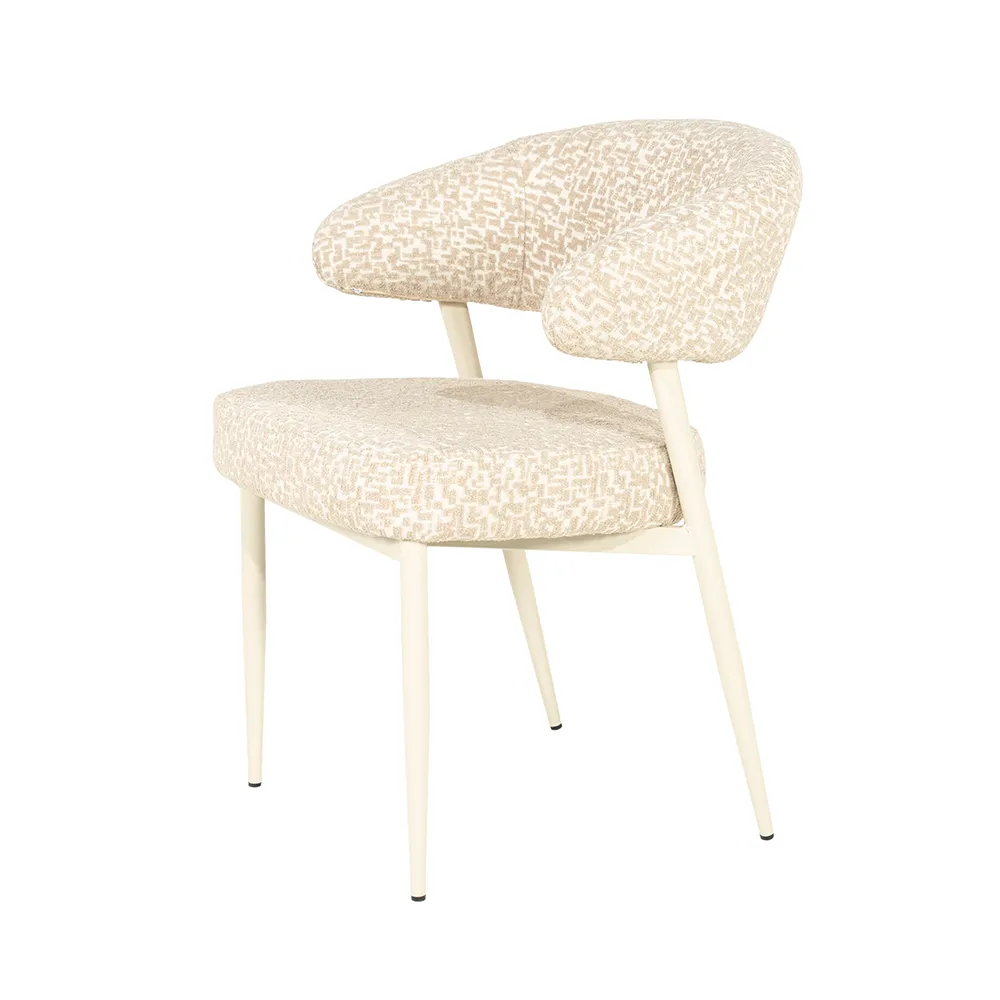 Spisestol Miso Taupe med armlener