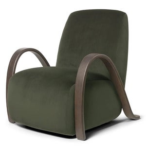 Buur Lenestol Rich Velvet - Dark Stained/Pine