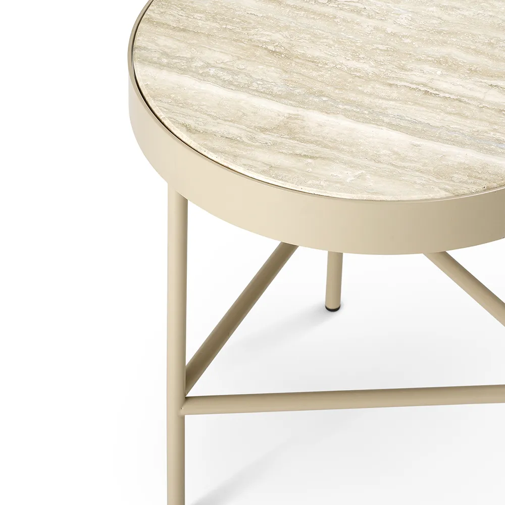 Travertine Sidebord - Cashmere