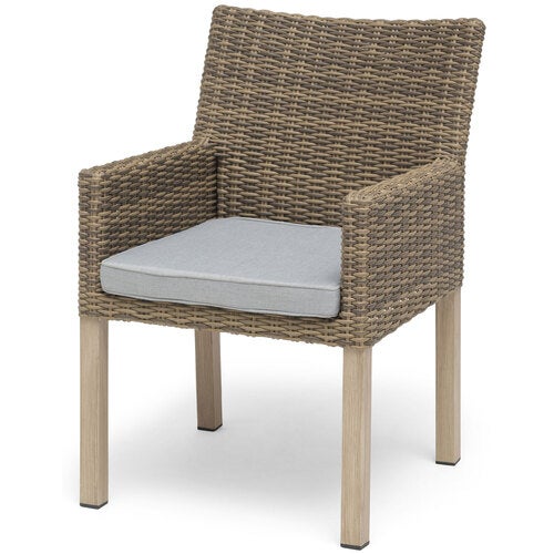 Fyrsnäs spisebordsstol natur flettet/aluminium 