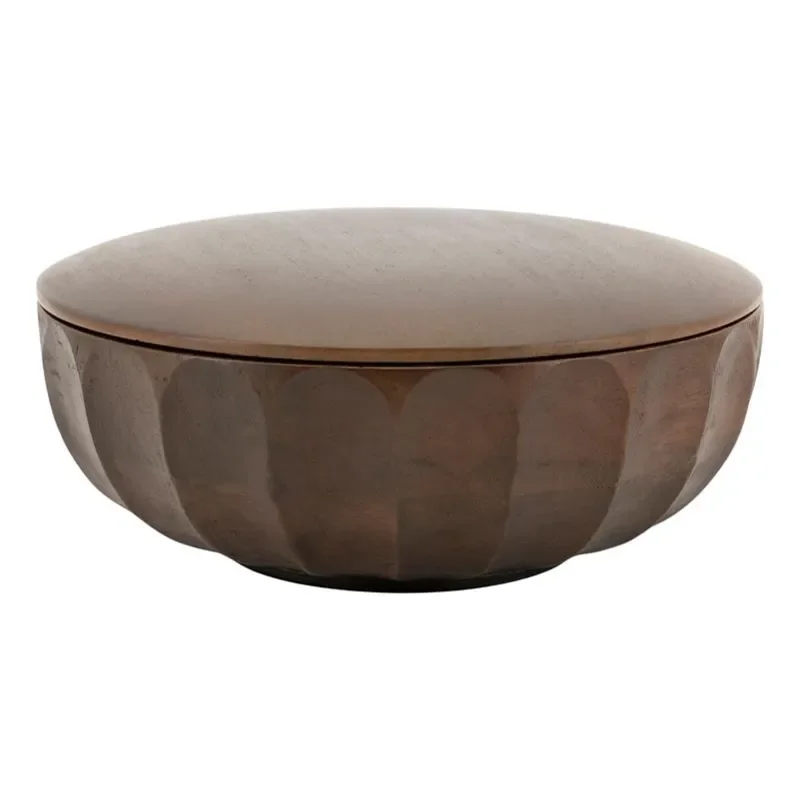 By-Boo, Storage bowl Yori large 19x19x9 cm Mangotre dark brown