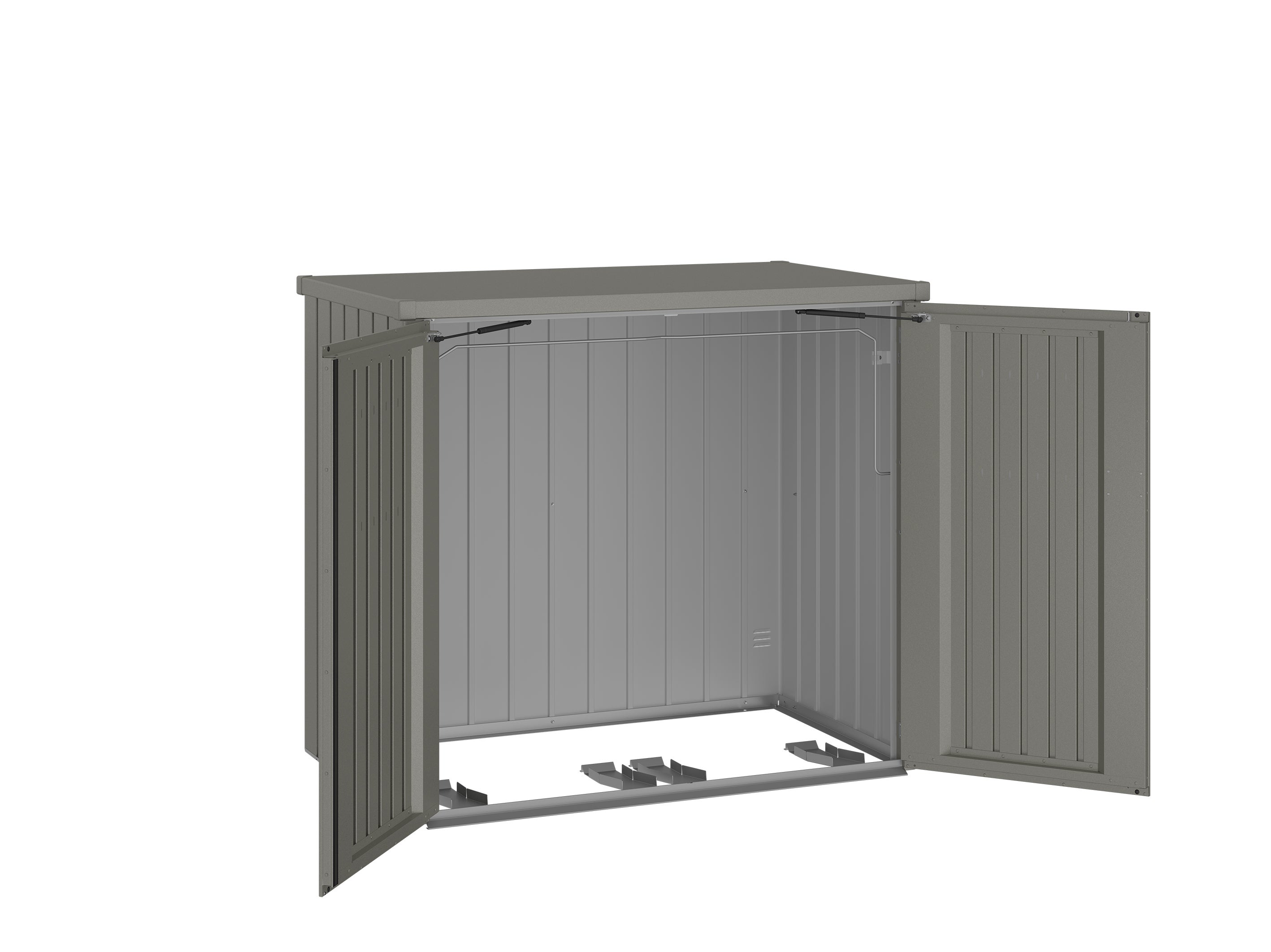 Alex Duo boks for avfallsbeholder - metallic quartz grå